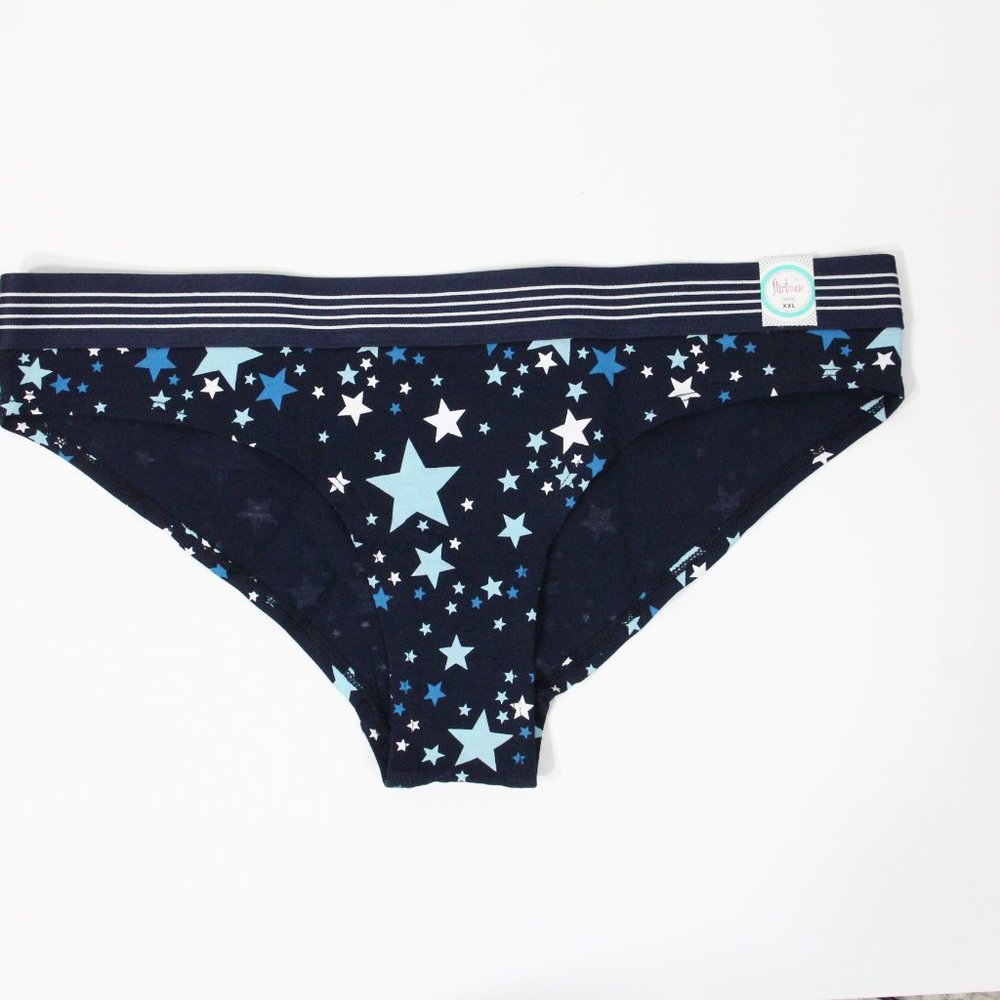Flirtitude Cheeky Panty New XXL Women Cotton Underwear Wide waistband